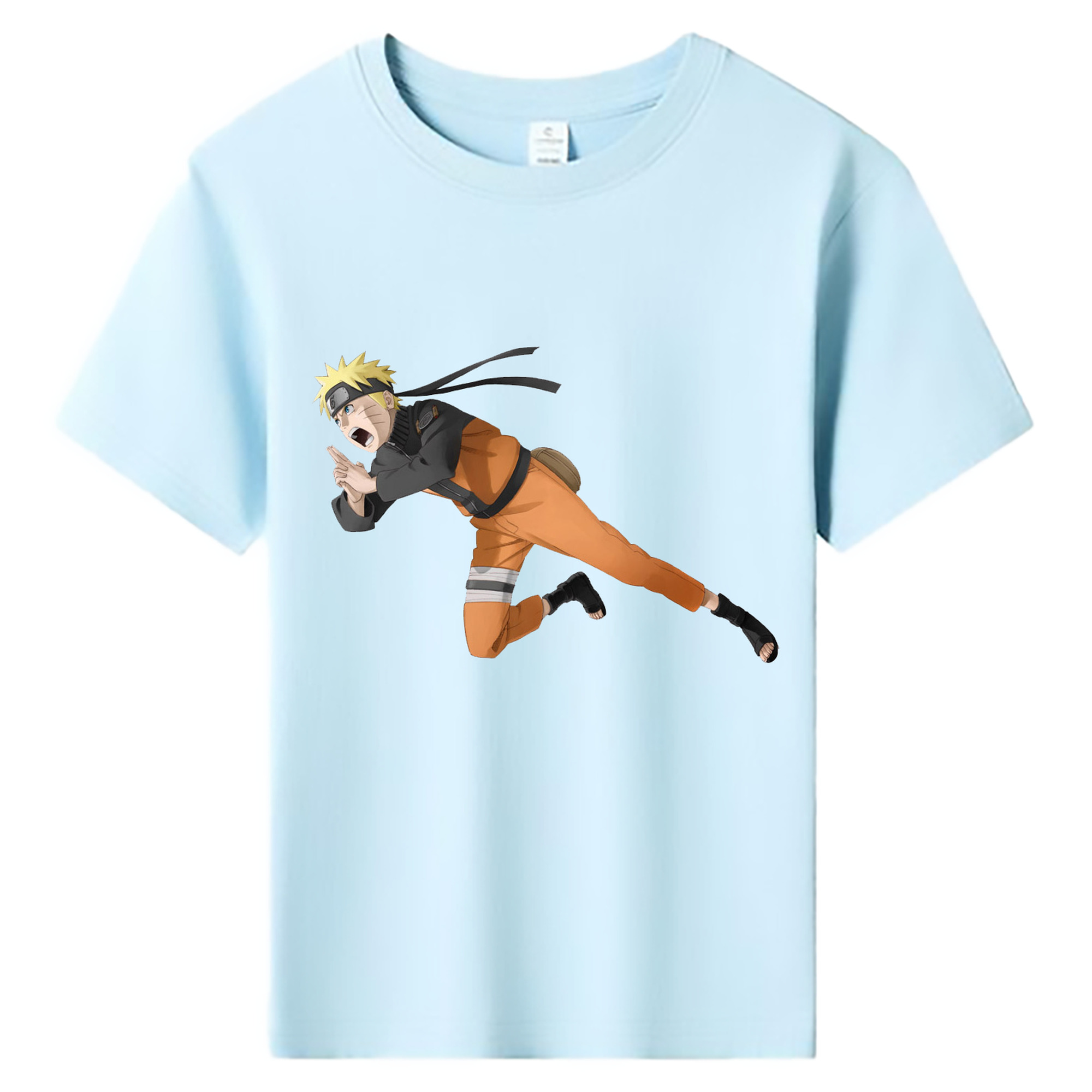（画像用） NARUTO -ナルト- うずまき ナルト Uzumaki Naruto 綿100％キッズTシャツ（フロントプリント）